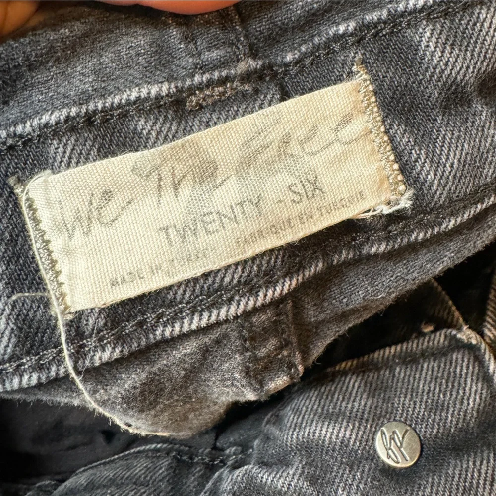 free people ziggy ‎ Black Shelby Washed Button-Up Denim Overalls Twenty Six
